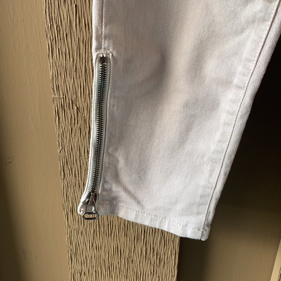 Balmain Pale Pastel Pink Skinny Biker Cotton Jeans - Picture 6 of 15